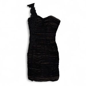 Y2K ruched one sleeve dress by La Femme